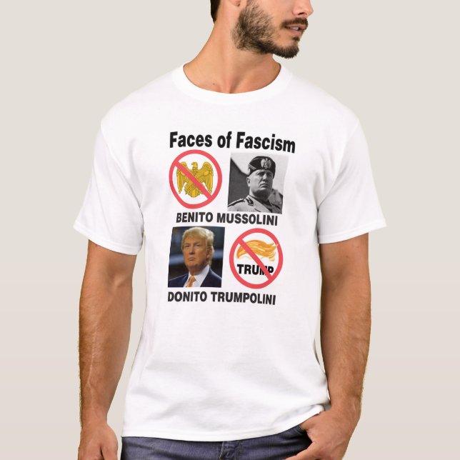 Fascismens Ansikte T Shirt (Framsida)