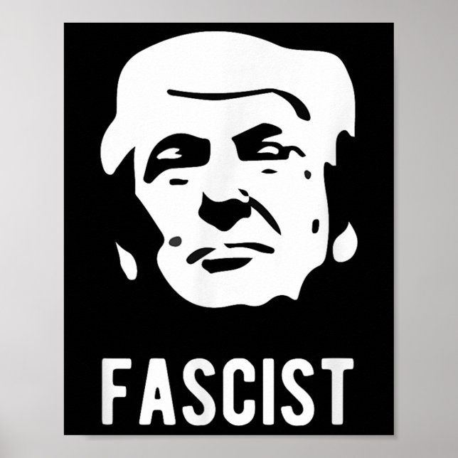 Fascistisk antitrump poster (Framsidan)