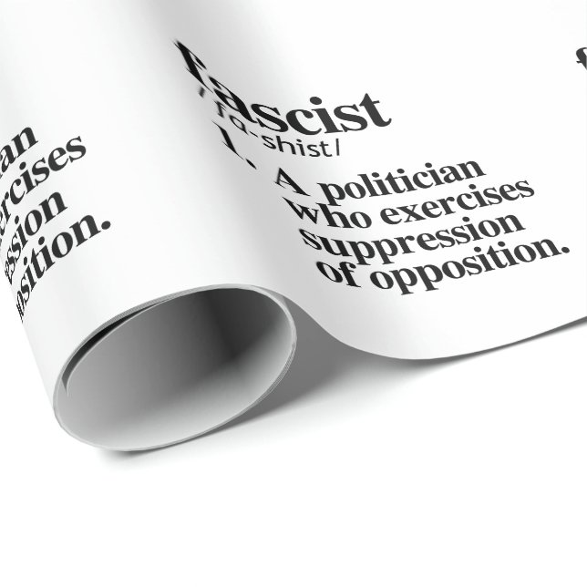 Fascistisk definition presentpapper (Rullad Hörn)