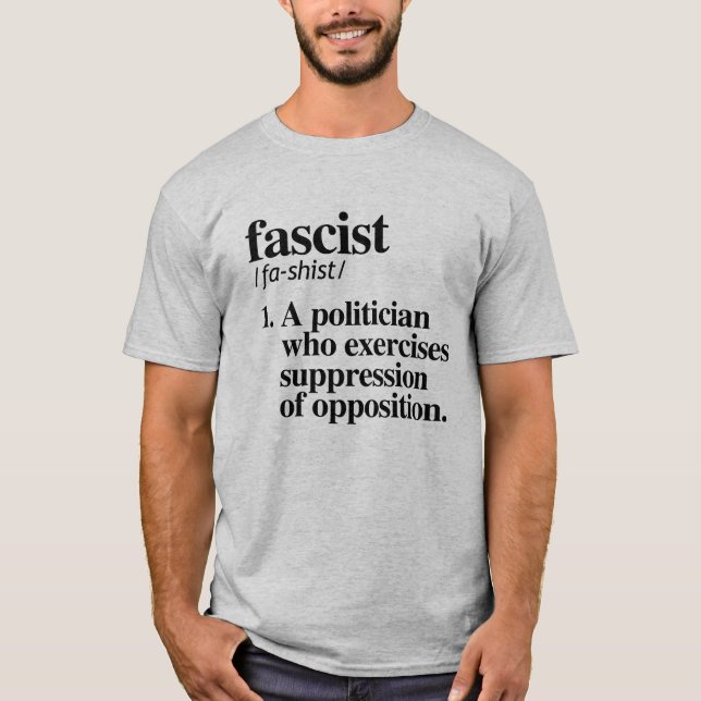 Fascistisk definition t shirt (Framsida)