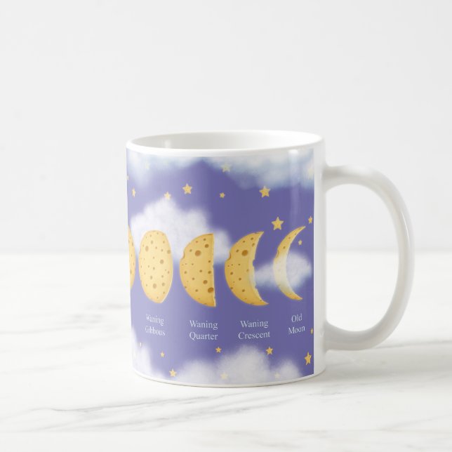 Faser i Lunardiagrammet för osten Måne Lavender Hi Kaffemugg (Höger)