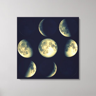 Faser i Måne ~ Lunar Cycle Canvastryck
