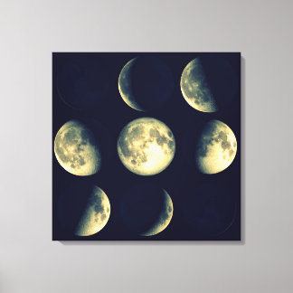 Faser i Måne ~ Lunar Cycle Canvastryck