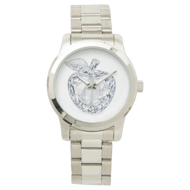 Fasetterad Kristall Apple Watch Armbandsur (Framsida)