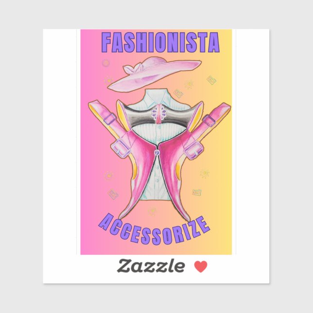 Fashion accessories women's sticker  klistermärken (Ark)