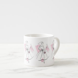Fashion Bride Rosa Grupp mugg espresso Espressomugg
