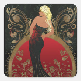 FASHION-ESQUE #4 FYRKANTIGT KLISTERMÄRKE