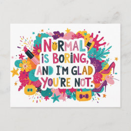 Fashion Glamour Makeup Statement Quote Design Vykort