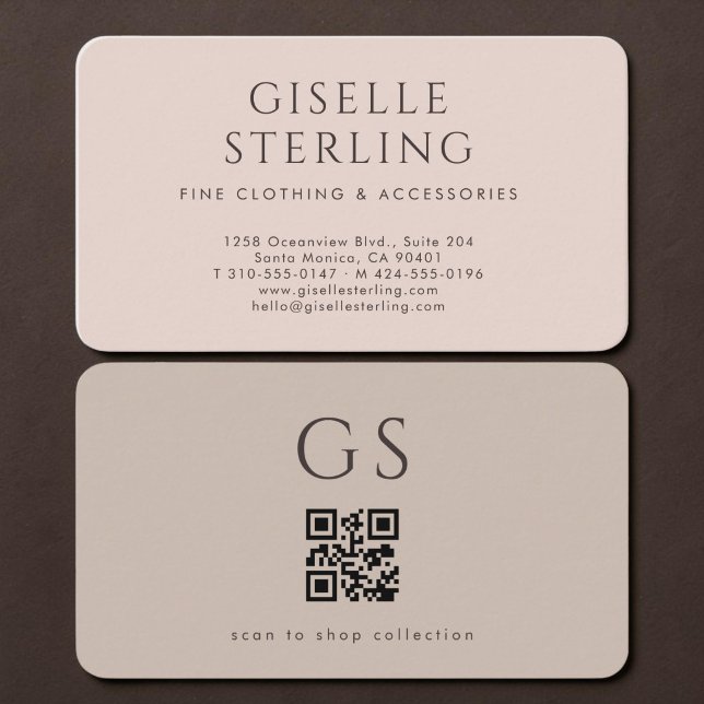 Fashion QR Code Visitkort (Skapare uppladdad)