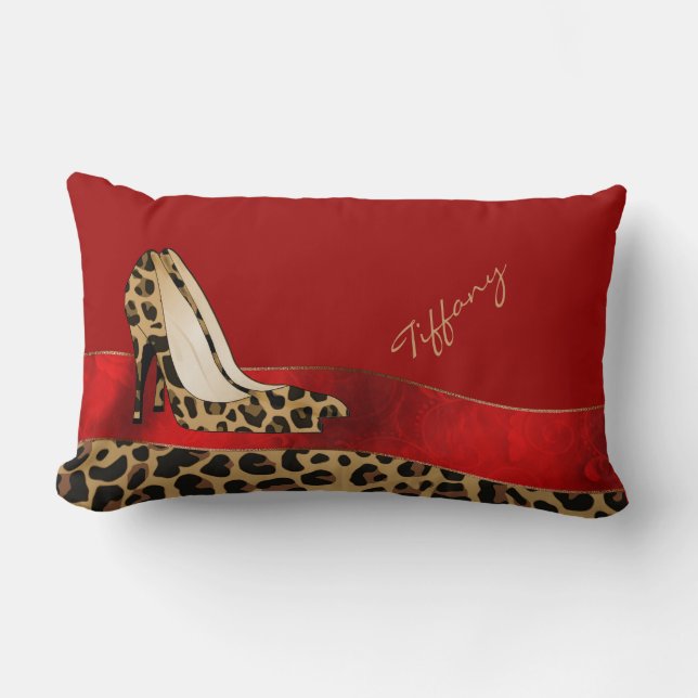 Fashionable Anpassningsbar Jaguar Stilettos Dekora Lumbarkudde (Framsida)