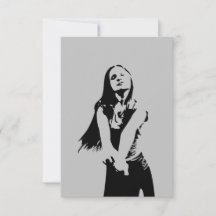 Fashionable Black Dancing Girl Silhouette