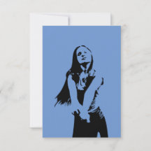 Fashionable Black Dancing Girl Silhouette