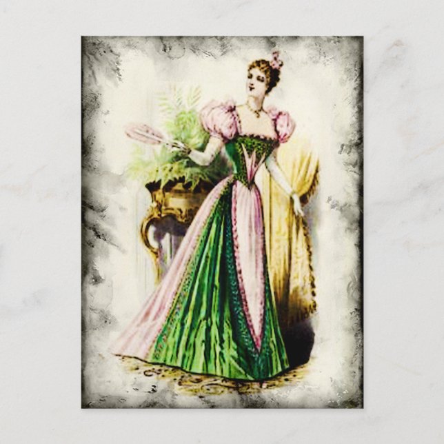 FASHIONABLE DAM VINTAGE 84 VYKORT (Framsida)
