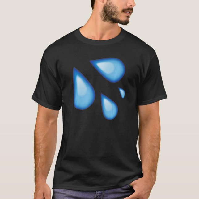 Fashionable Drip Drip Vatten Graphic Cute Fly & T Shirt (Framsida)