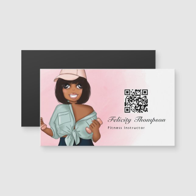 Fashionable Fitness Instructor Woman (Fram/baksida)