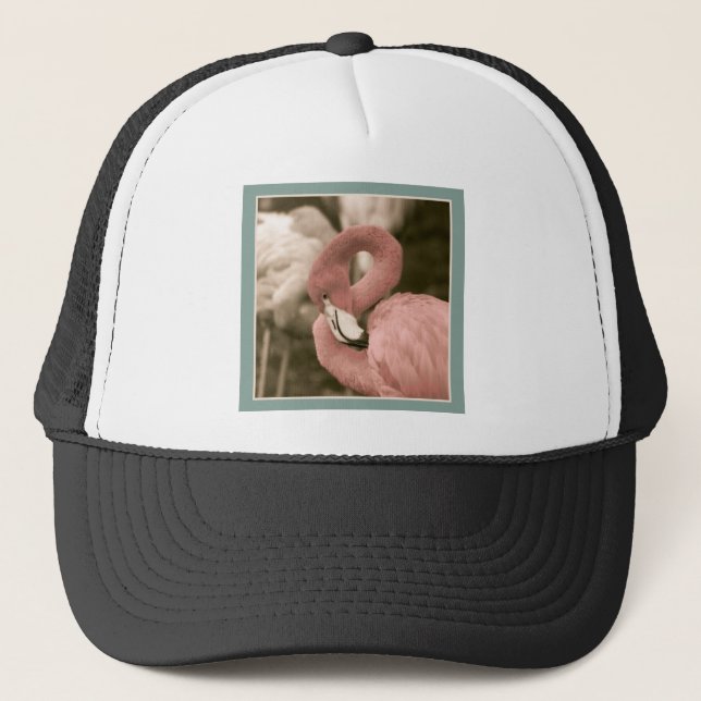 Fashionable Flamingo Truckerkeps (Framsida)
