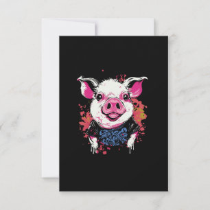 Fashionable hipsta gris graffiti stil printable de tack kort