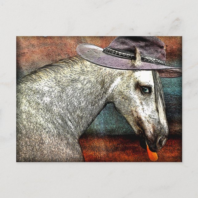 Fashionable Horse Vykort (Framsida)