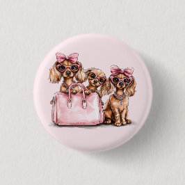 Fashionable Hundar Rosa Purse Knapp