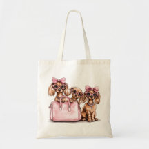 Fashionable Hundar Rosa Purse