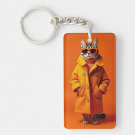 Fashionable Kattdjur Nyckelring