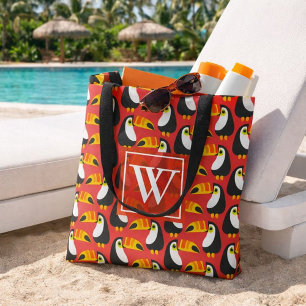 Fashionable Monogram Toucan Tygkasse