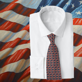 Fashionable Patriotic US Flagga Stars och stripes Slips