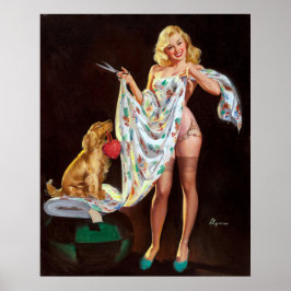 Fashionable Pin Up Poster