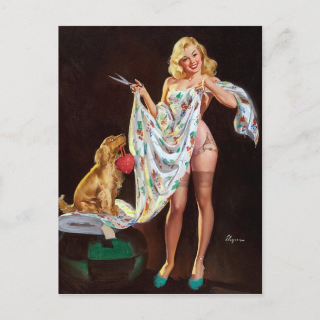 Fashionable Pin Up Vykort (Framsida)