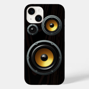 Fashionable Retro Wood Grain Speaker Trio