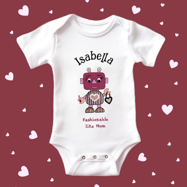 Fashionable robot baby-kroppsdräkt t shirt (Skapare uppladdad)