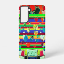 Fashionable Roligt Hearts Mosaic Art