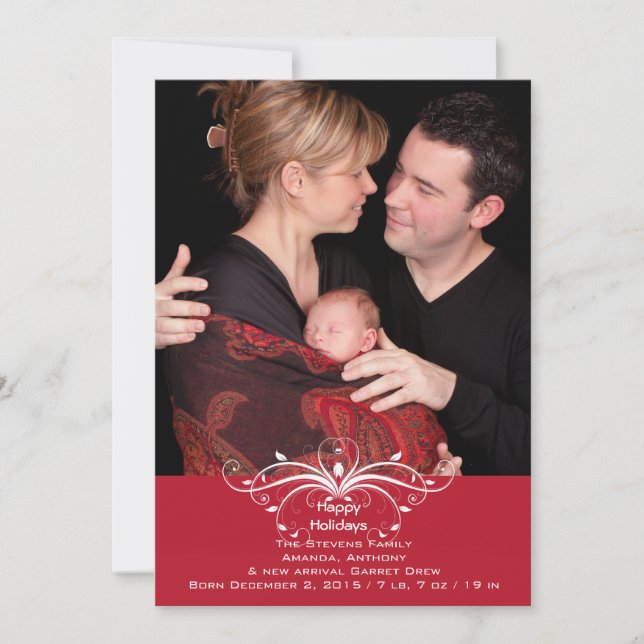 Fashionable Rulla - Photo Helgdag Card Julkort (Framsida)