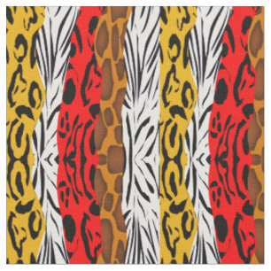 Fashionable Safari Animal Skin Mix Patternated Tyg