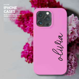 Fashionable Simple Lila iphone case med Namn
