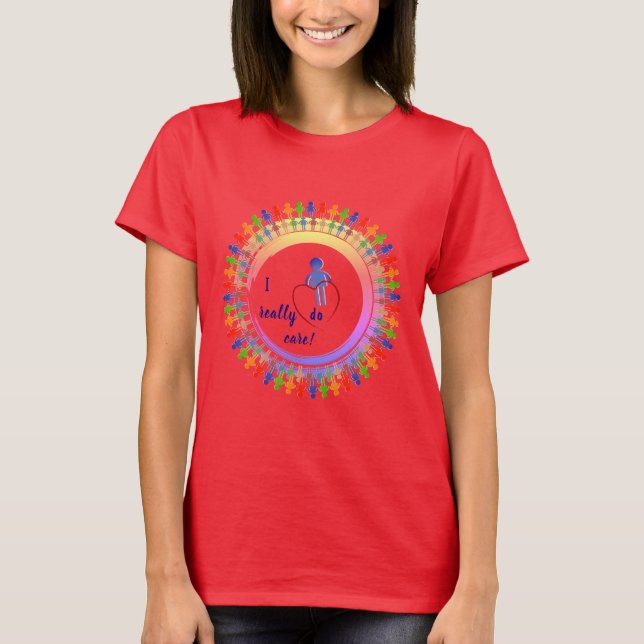 Fashionable Thoughtness Caring T-Shirt (Framsida)