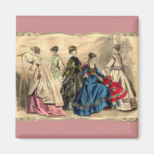 Fashionable Victorian Dam Magnet