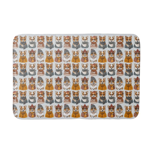 Fashionable Welsh Corgi Hundar Badrumsmatta (Framsidan)