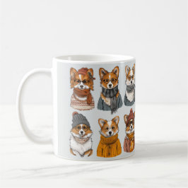 Fashionable Welsh Corgi Hundar Kaffemugg
