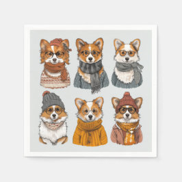 Fashionable Welsh Corgi Hundar Pappersservett