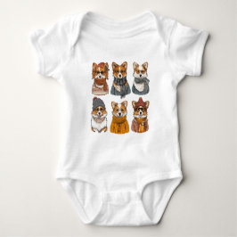 Fashionable Welsh Corgi Hundar T Shirt