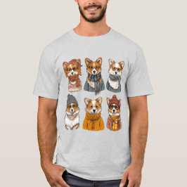 Fashionable Welsh Corgi Hundar T Shirt