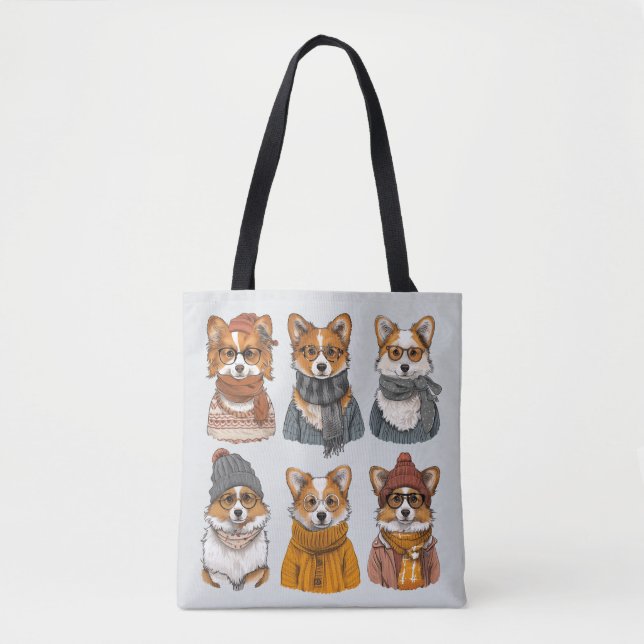 Fashionable Welsh Corgi Hundar Tygkasse (Framsida)