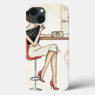 Fashionable Woman Drinking Vin