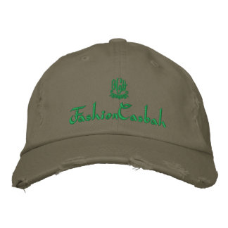 FashionCasbah Oliv grönt Broderad Keps