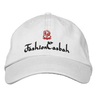 FashionCasbah White Broderad Keps