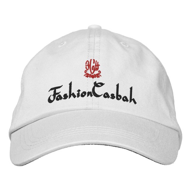 FashionCasbah White Broderad Keps (Framsida)
