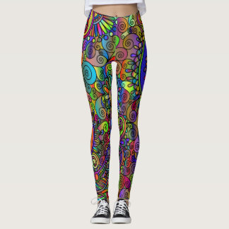 Fashionerbara bilder i Psychedelia stil Leggings