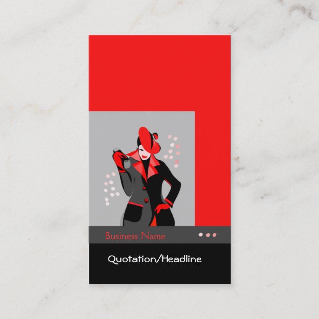 Fashionesta - Affärskort Visitkort (Framsida)