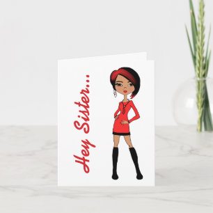 Fashionista-anteckningskort Kort